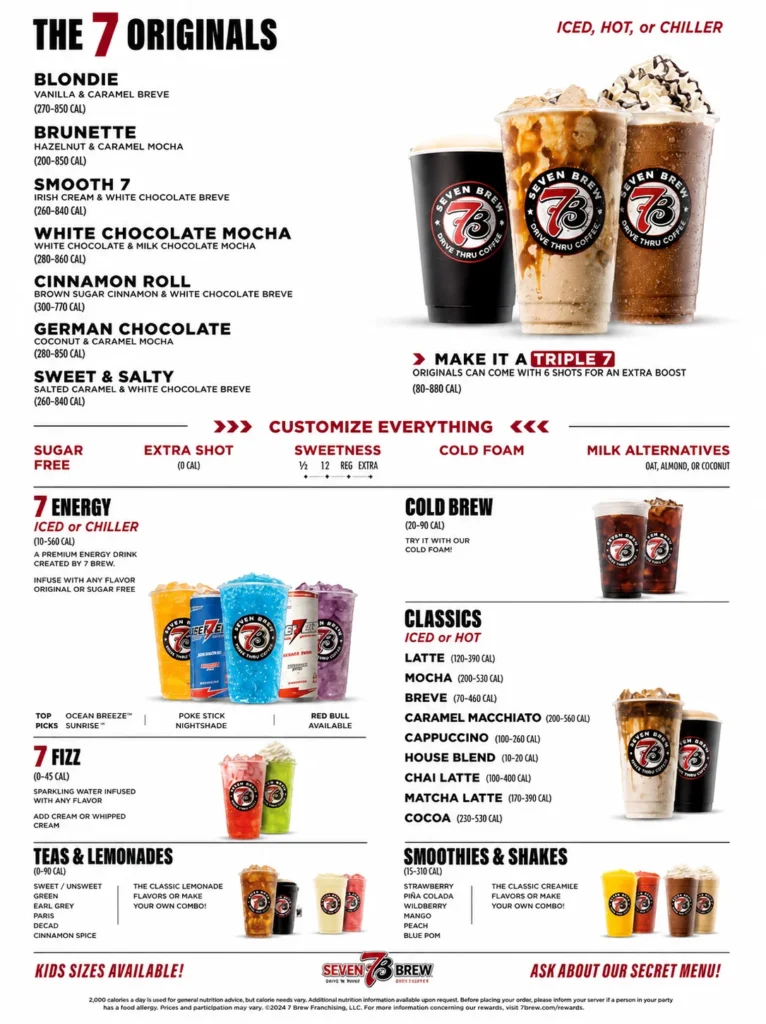 Complete 7 Brew Menu 2026